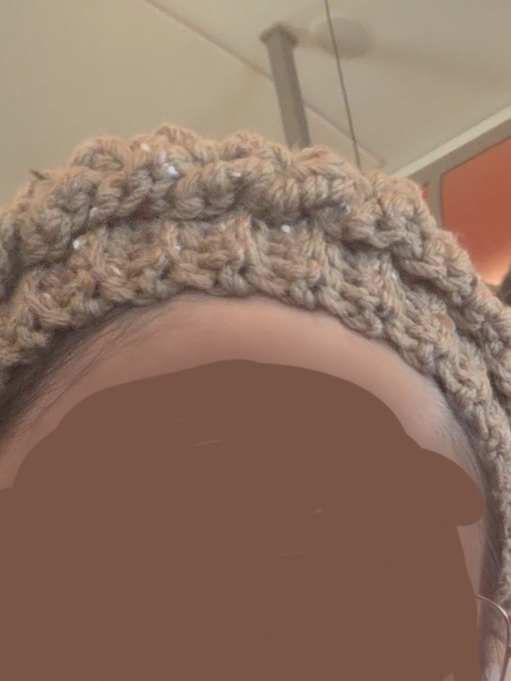 Handmade Tan Crochet Headband — Cozy Knit Women's Accessory